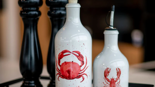 Oil dispenser crab red