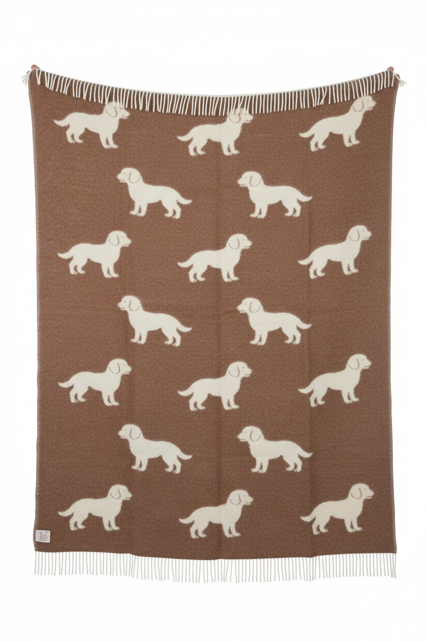 Puppy Plaid | 100% NZ wol | Reversible | Belpo