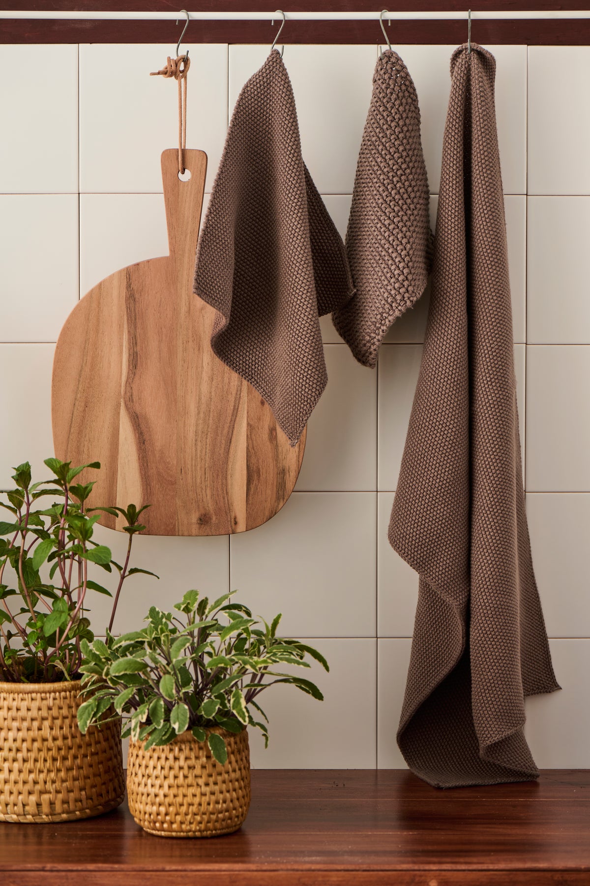 Handdoek gebreid | Mynte