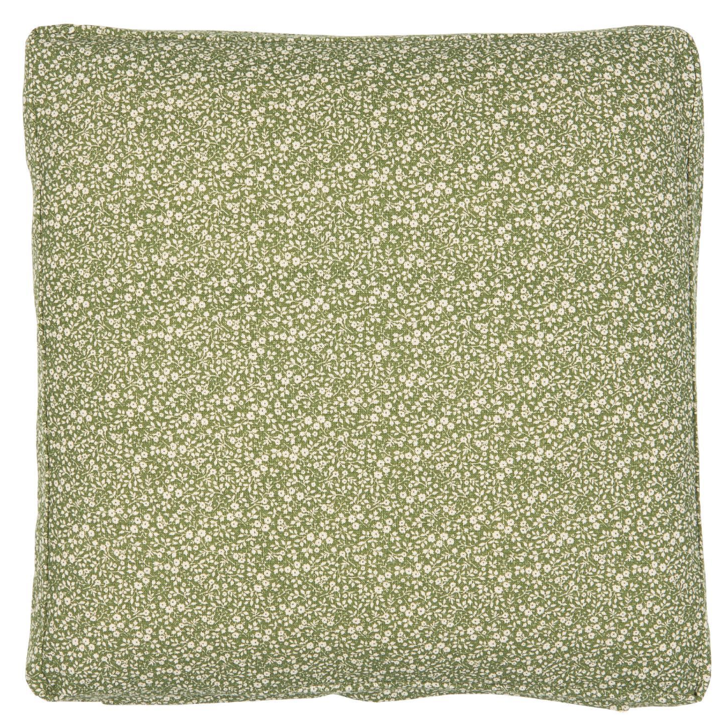 Box kussenhoes | Groen met bloemetjes | IB Laursen
