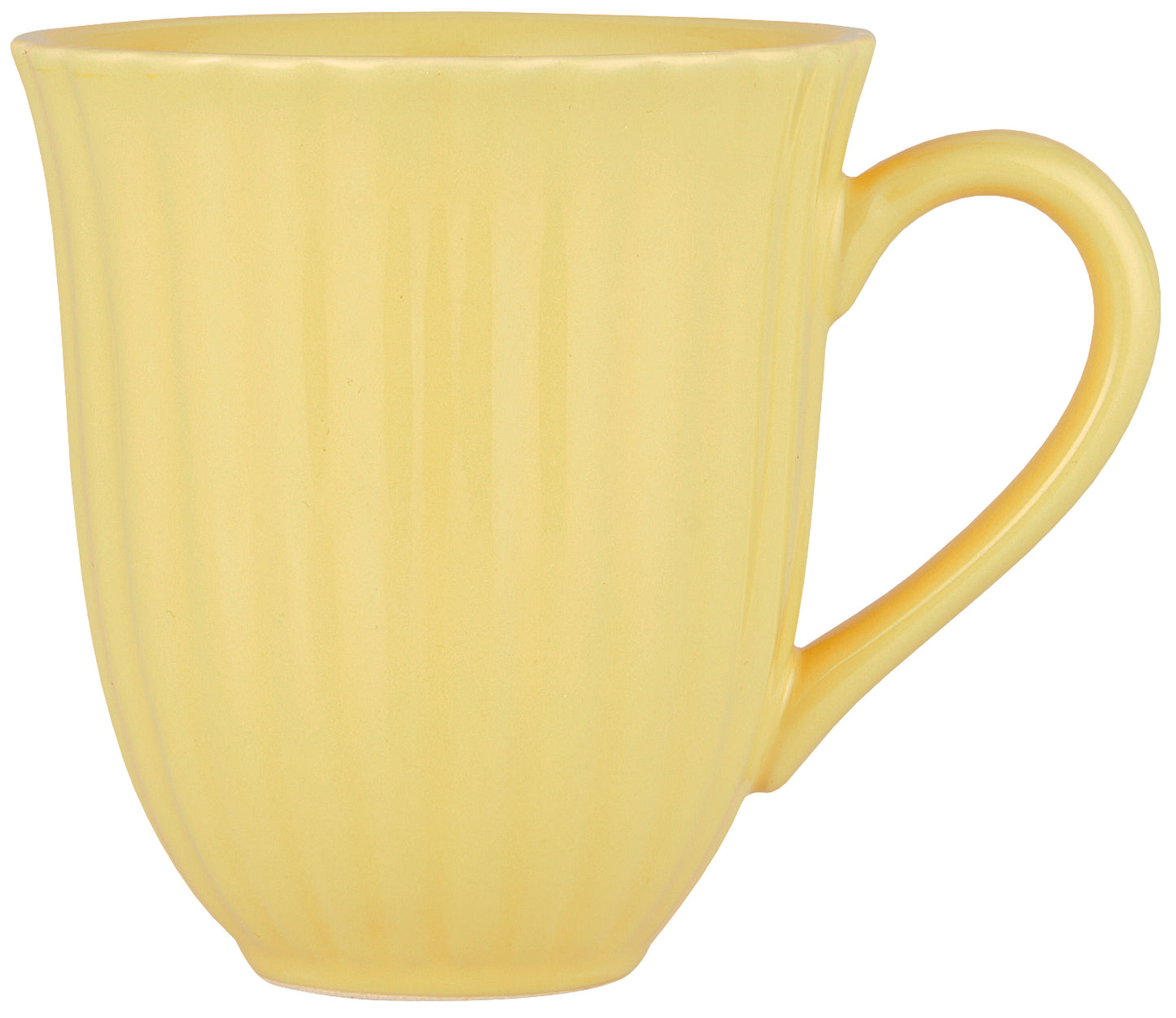 Mug with grooves
