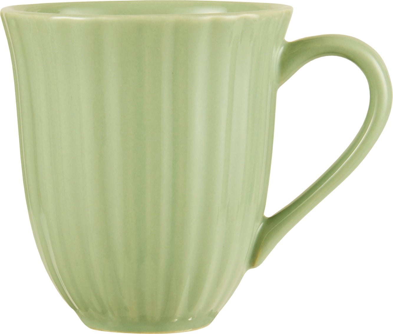 Mug with grooves